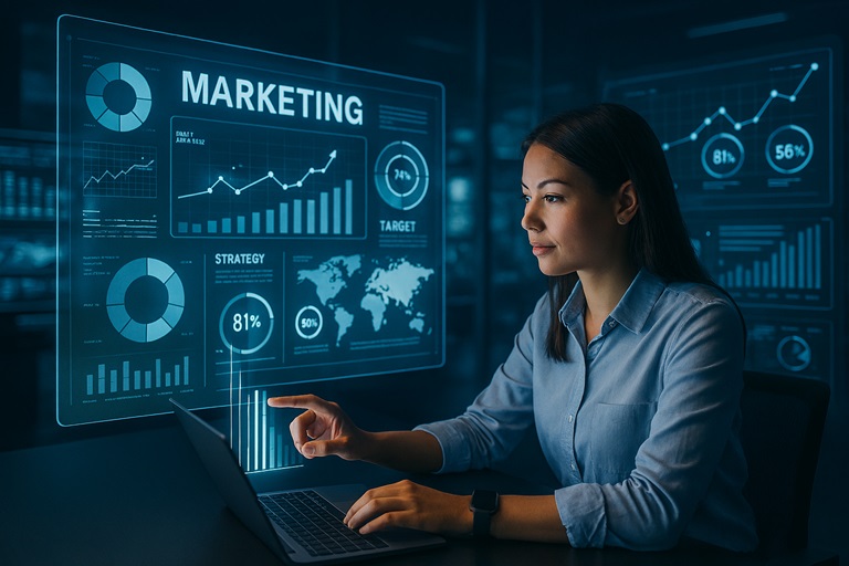 A Consultant working on iPaaS Implementation at their laptop